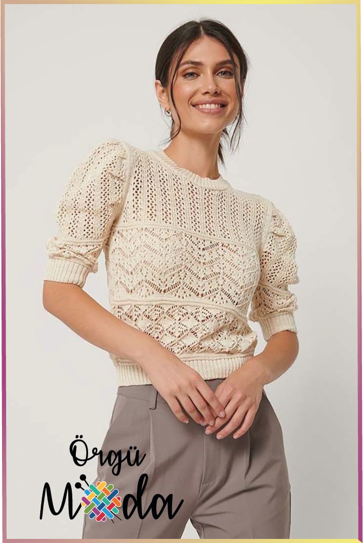 Yazlık Şiş Örgü Bluz Modelleri ve Yapılışları